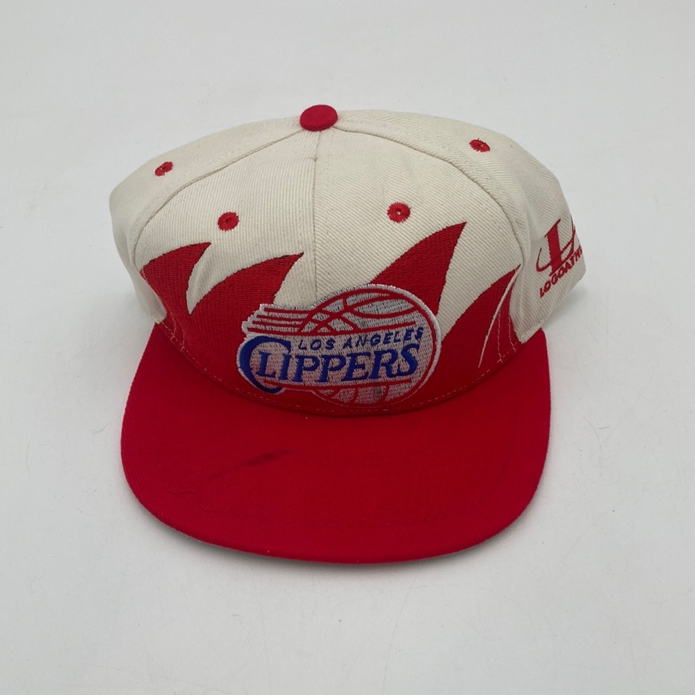 Vintage Logo Athletic Los Angeles Clippers Shark Tooth Hat SnapBack Rare